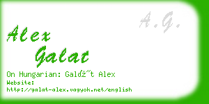 alex galat business card